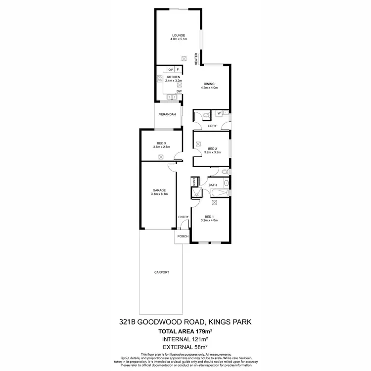 Floorplan of Homely house listing, 321B Goodwood Road, Kings Park SA 5034
