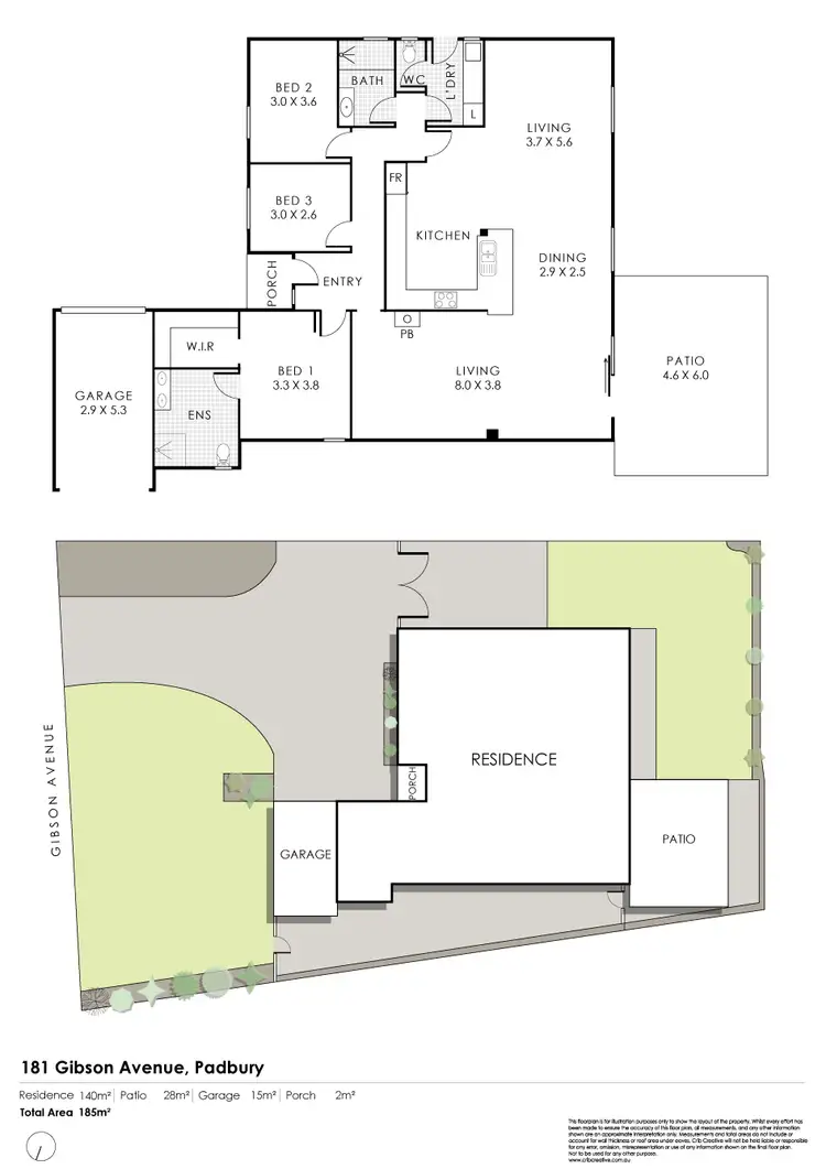 Floorplan of Homely house listing, 181 Gibson Avenue, Padbury WA 6025