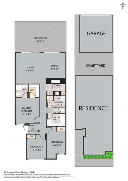 Floorplan of Homely house listing, 41 Aureate Way, Eglinton WA 6034
