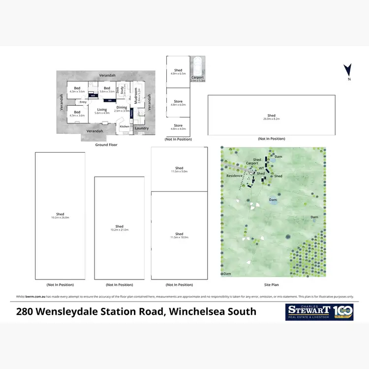 Floorplan of Homely rural property listing, 280 Wensleydale Station Road, Winchelsea South VIC 3241