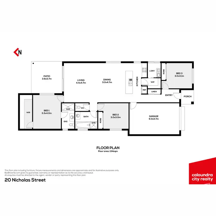 Floorplan of Homely house listing, 20 Nicholas Street, Nirimba QLD 4551