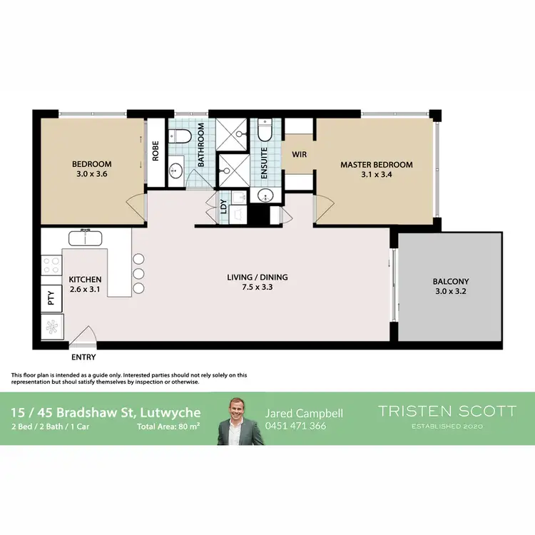 Floorplan of Homely apartment listing, 15/45 Bradshaw Street, Lutwyche QLD 4030