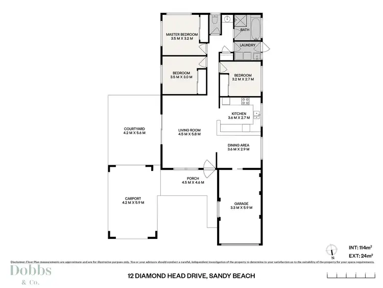 Floorplan of Homely house listing, 12 Diamond Head Drive, Sandy Beach NSW 2456
