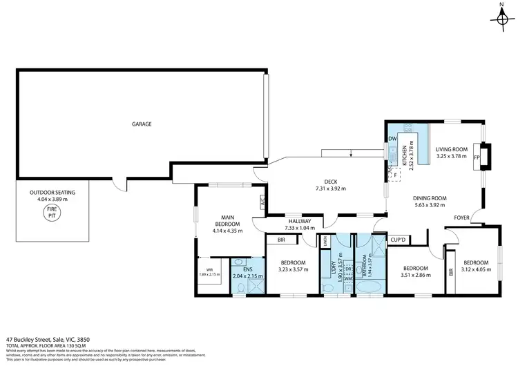 Floorplan of Homely house listing, 47 Buckley Street, Sale VIC 3850