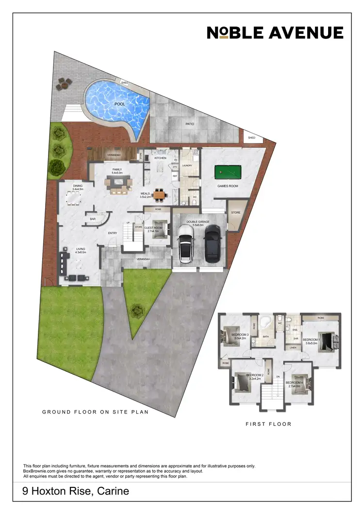 Floorplan of Homely house listing, 9 Hoxton Rise, Carine WA 6020