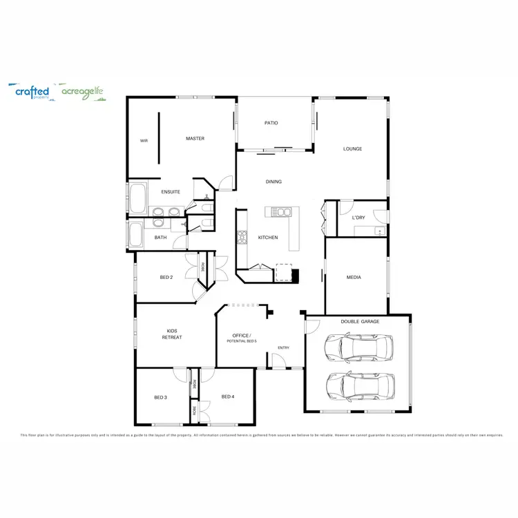 Floorplan of Homely rural property listing, 17 Bellbird Drive, Greenbank QLD 4124