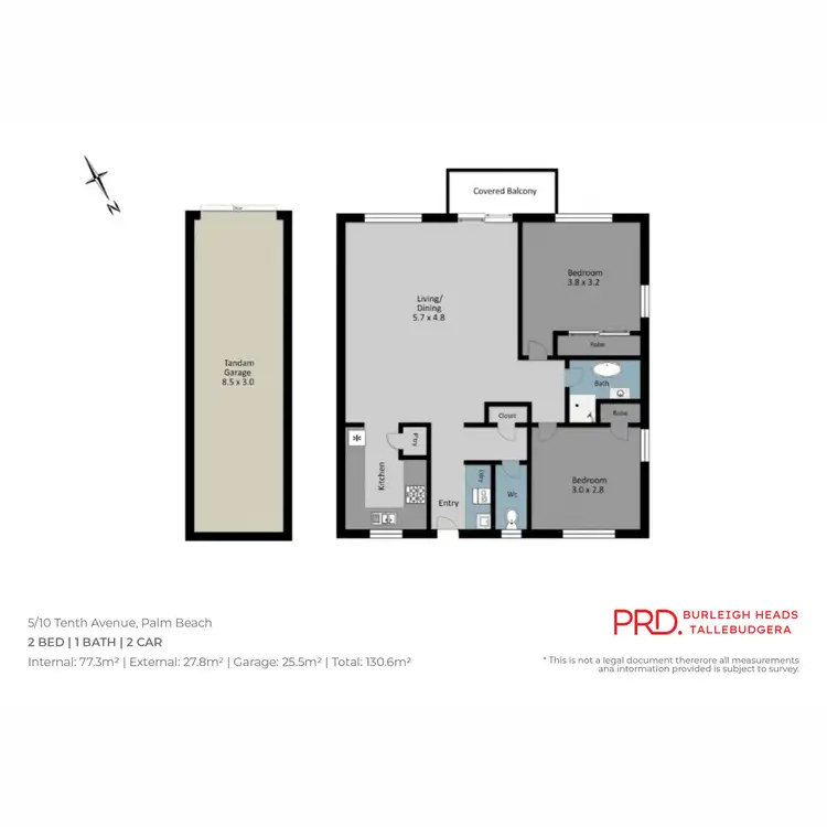 Floorplan of Homely unit listing, 5/10 Tenth Avenue, Palm Beach QLD 4221