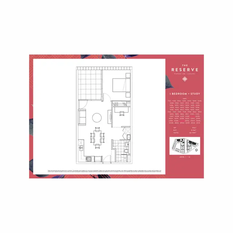 Floorplan of Homely apartment listing, 1803/8 Kingsborough Way, Zetland NSW 2017