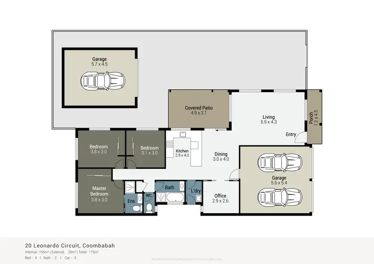 Floorplan of Homely house listing, 20 Leonardo Circuit, Coombabah QLD 4216