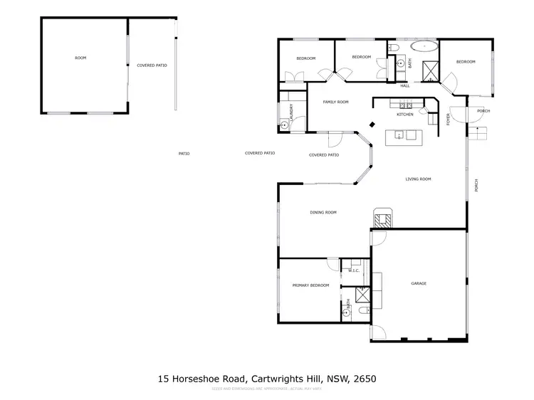 Floorplan of Homely house listing, 15 Horseshoe Road, Cartwrights Hill NSW 2650