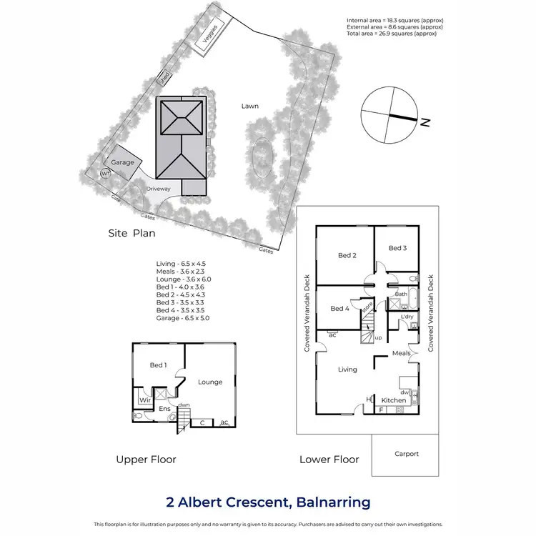 Floorplan of Homely house listing, 2 Albert Crescent, Balnarring VIC 3926