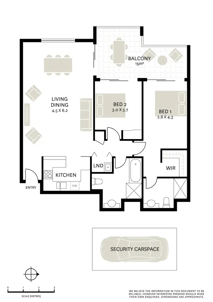 Floorplan of Homely apartment listing, 307/76-78 Cope Street, Waterloo NSW 2017