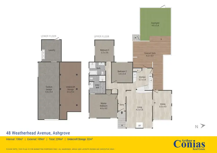 Floorplan of Homely house listing, 48 Weatherhead Avenue, Ashgrove QLD 4060