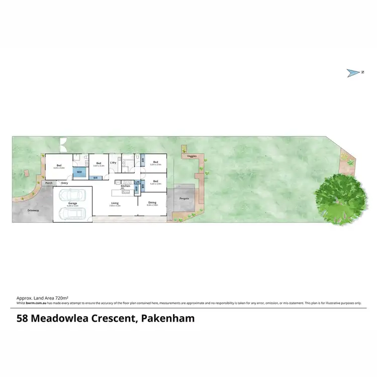 Floorplan of Homely house listing, 58 Meadowlea Crescent, Pakenham VIC 3810