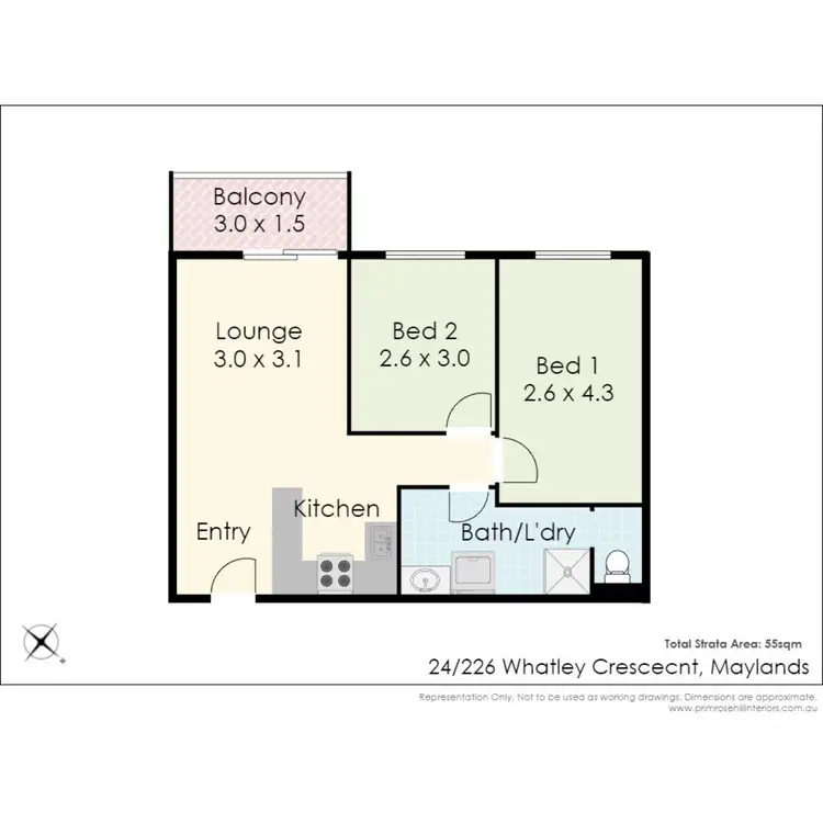 Floorplan of Homely unit listing, 24/226 Whatley Crescent, Maylands WA 6051