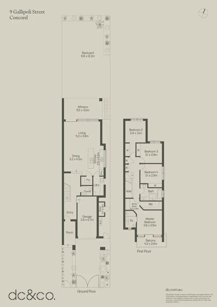 Floorplan of Homely semi-detached listing, 9 Gallipoli Street, Concord NSW 2137