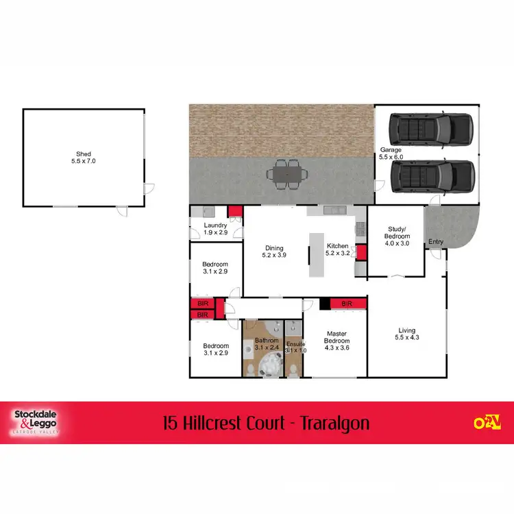 Floorplan of Homely house listing, 15 Hillcrest Court, Traralgon VIC 3844