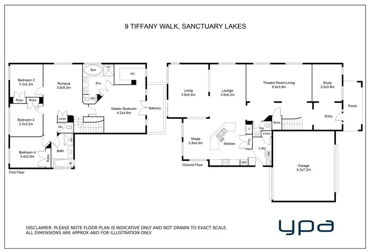 Floorplan of Homely house listing, 9 Tiffany Walk, Sanctuary Lakes VIC 3030