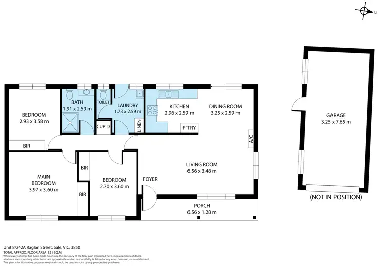 Floorplan of Homely unit listing, 8/242A Raglan Street, Sale VIC 3850