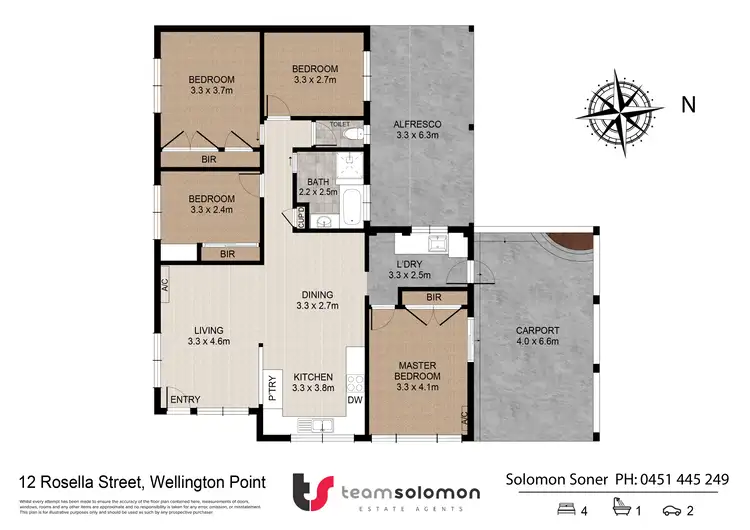 Floorplan of Homely house listing, 12 Rosella Street, Wellington Point QLD 4160