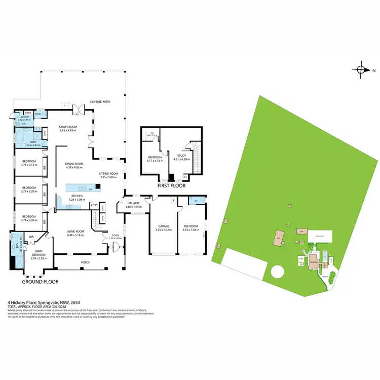 Floorplan of Homely rural property listing, 4 Hickory Place, Springvale NSW 2650