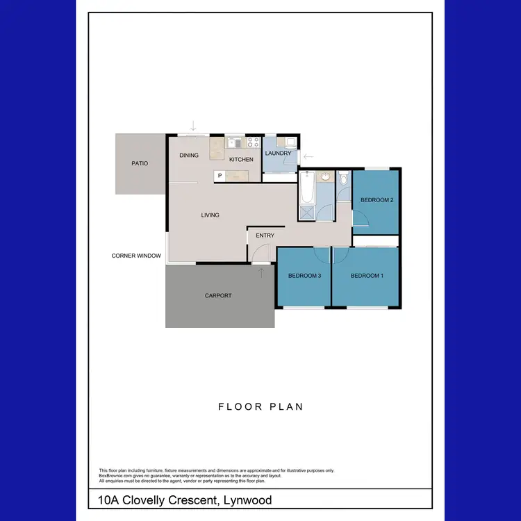 Floorplan of Homely house listing, 10A Clovelly Crescent, Lynwood WA 6147