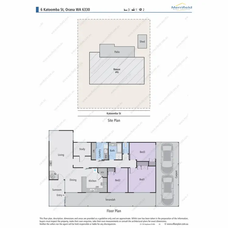 Floorplan of Homely house listing, 6 Katoomba Street, Orana WA 6330