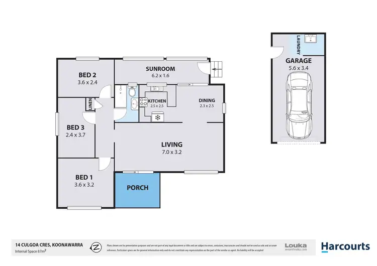 Floorplan of Homely house listing, 14 Culgoa Crescent, Koonawarra NSW 2530