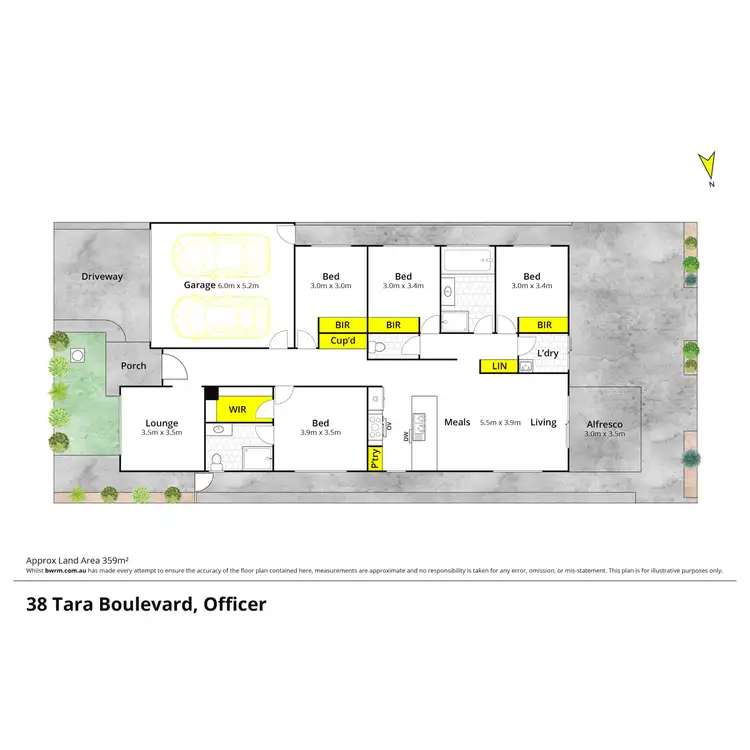 Floorplan of Homely house listing, 38 Tara Boulevard, Officer VIC 3809