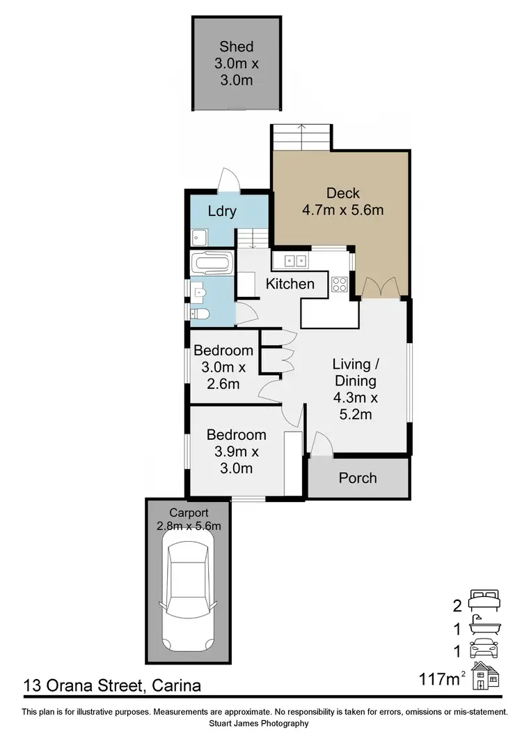 Floorplan of Homely house listing, 13 Orana Street, Carina QLD 4152