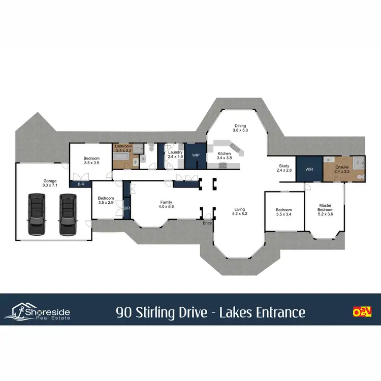 Floorplan of Homely house listing, 90 Stirling Drive, Lakes Entrance VIC 3909