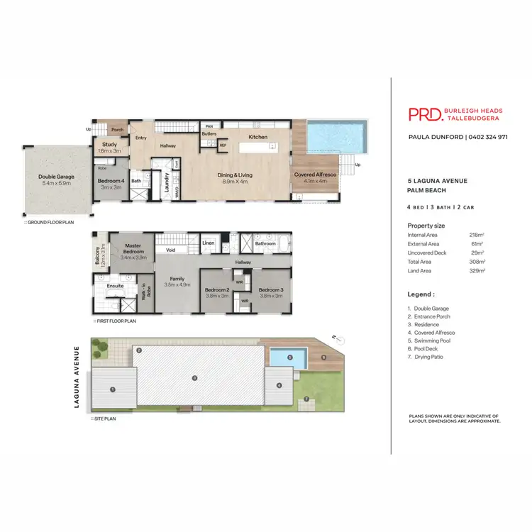 Floorplan of Homely house listing, 5 Laguna Avenue, Palm Beach QLD 4221