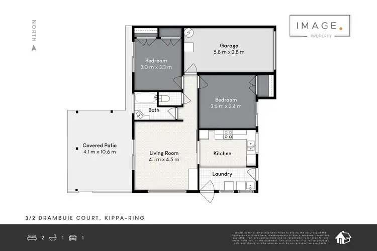 Floorplan of Homely unit listing, 3/2 Drambuie Court, Kippa-Ring QLD 4021