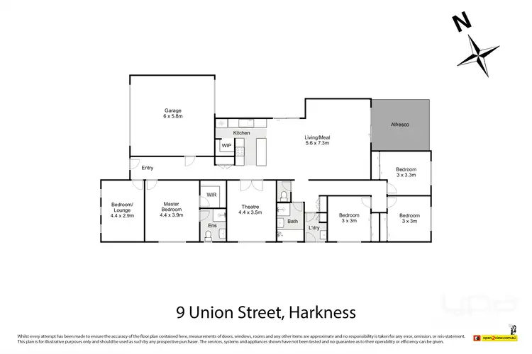 Floorplan of Homely house listing, 9 Union Street, Harkness VIC 3337
