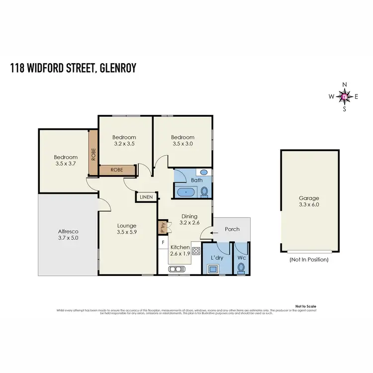 Floorplan of Homely house listing, 118 Widford Street, Glenroy VIC 3046