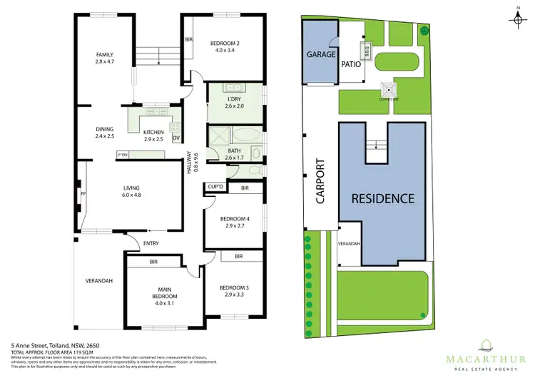 Floorplan of Homely house listing, 5 Anne Street, Tolland NSW 2650