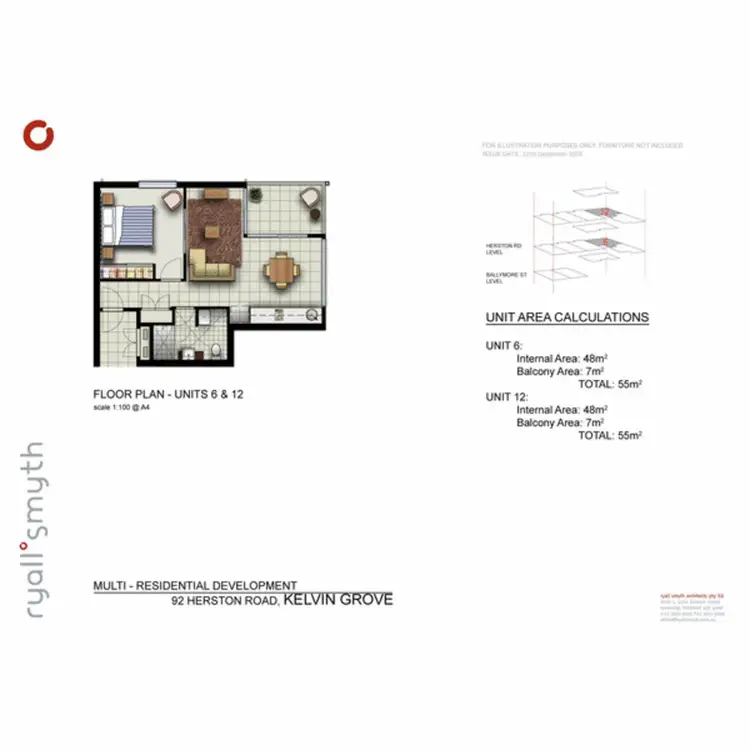 Floorplan of Homely apartment listing, 12/2 Ballymore Street, Kelvin Grove QLD 4059