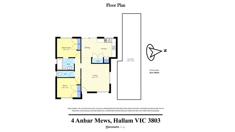 Floorplan of Homely unit listing, 4 Anbar Mews, Hallam VIC 3803