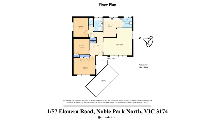 Floorplan of Homely house listing, 1/57 Elonera Road, Noble Park North VIC 3174