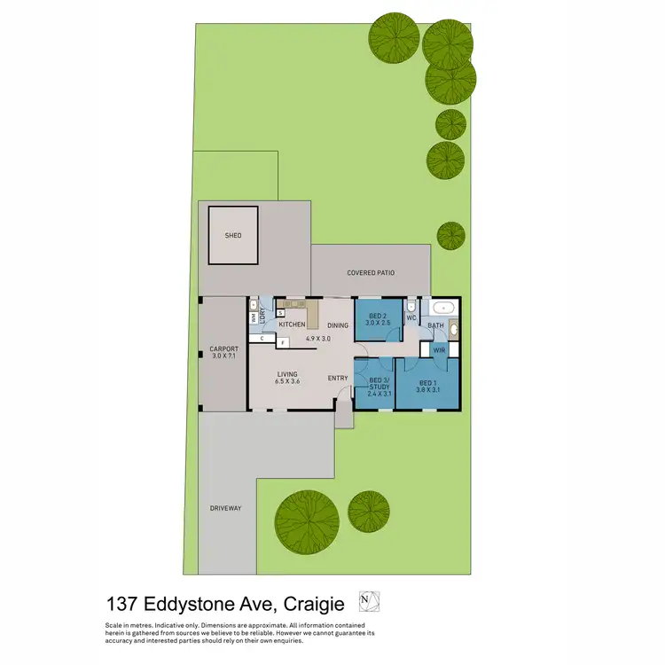 Floorplan of Homely house listing, 137 Eddystone Avenue, Craigie WA 6025