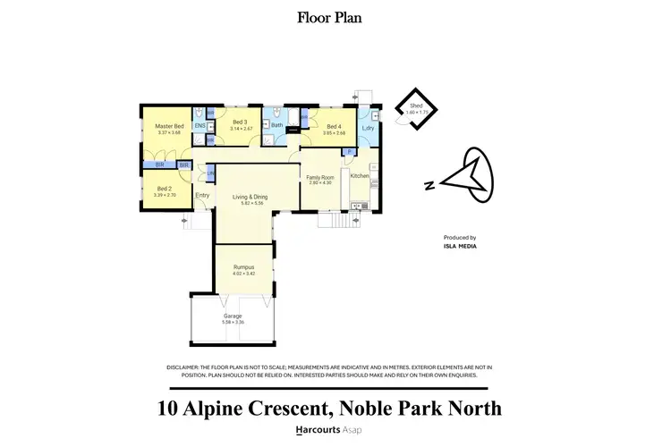 Floorplan of Homely house listing, 10 Alpine Crescent, Noble Park North VIC 3174