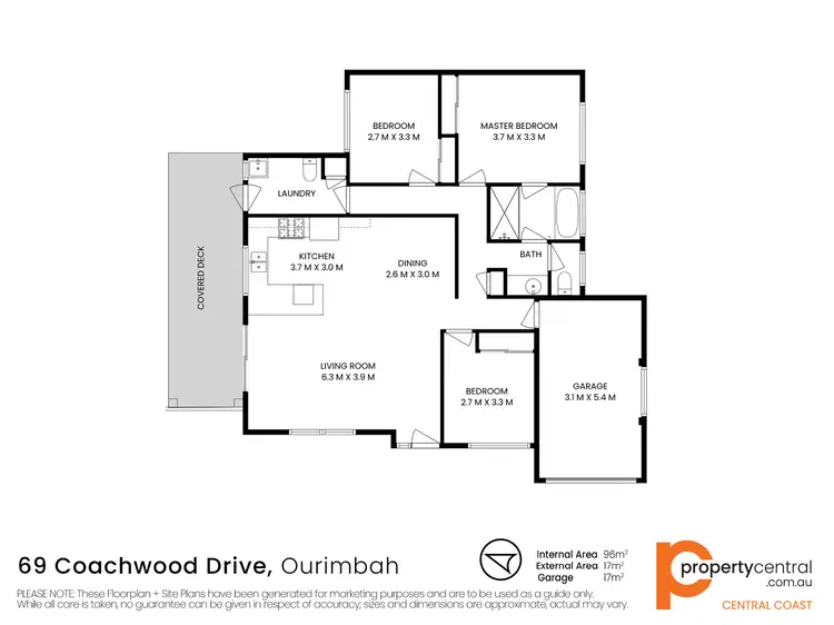 Floorplan of Homely house listing, 69 Coachwood Drive, Ourimbah NSW 2258