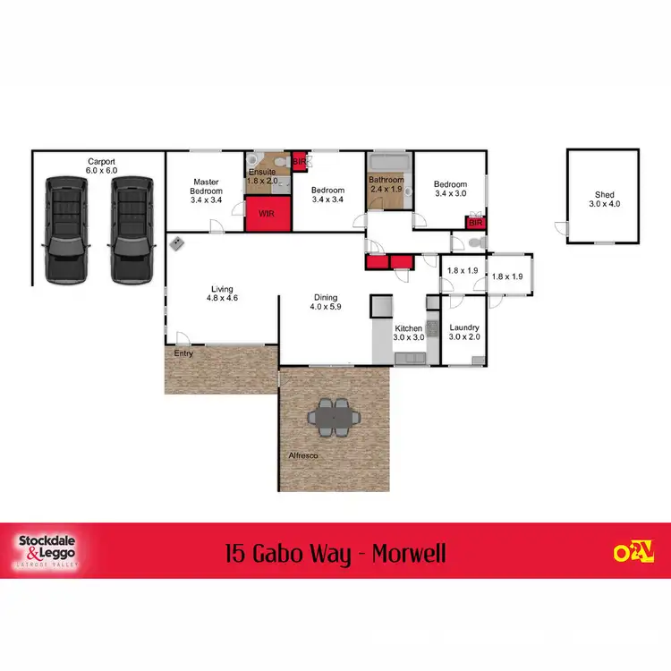 Floorplan of Homely house listing, 15 Gabo Way, Morwell VIC 3840