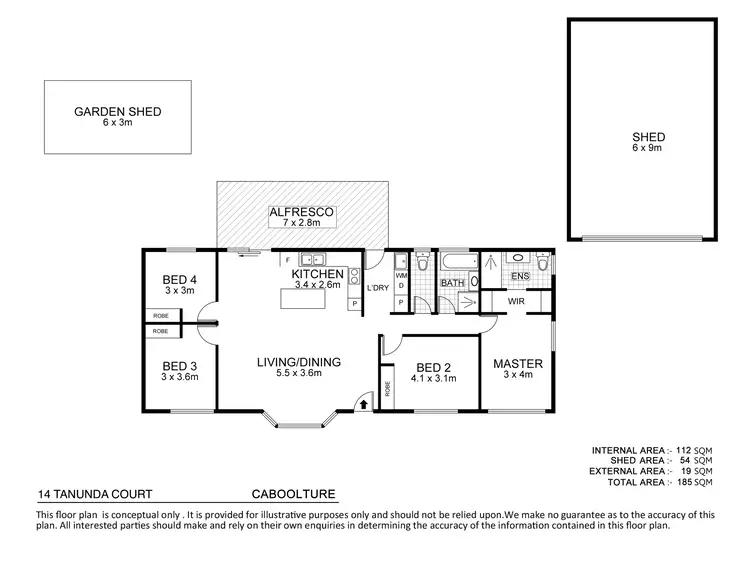 Floorplan of Homely house listing, 14 Tanunda Court, Caboolture QLD 4510
