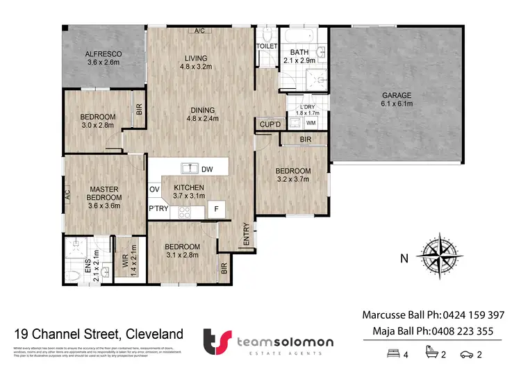 Floorplan of Homely house listing, 19 Channel Street, Cleveland QLD 4163