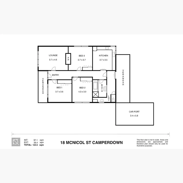 Floorplan of Homely house listing, 18 McNicol Street, Camperdown VIC 3260