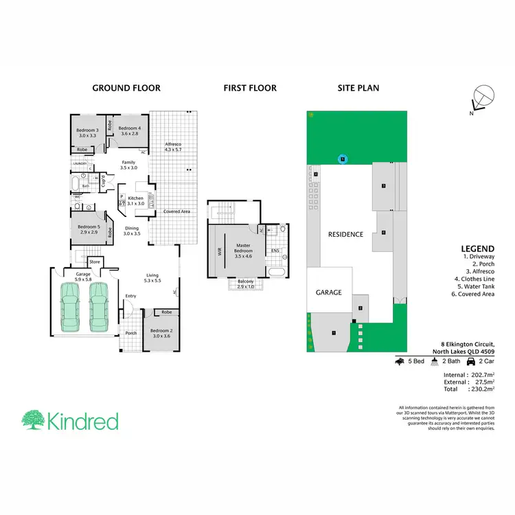 Floorplan of Homely house listing, 8 Elkington Circuit, North Lakes QLD 4509