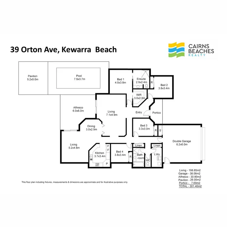 Floorplan of Homely house listing, 39 Orton Avenue, Kewarra Beach QLD 4879