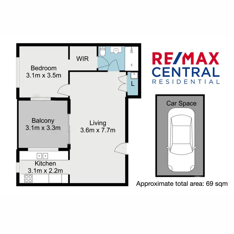 Floorplan of Homely apartment listing, Level 7/9 Kurilpa Street, West End QLD 4101
