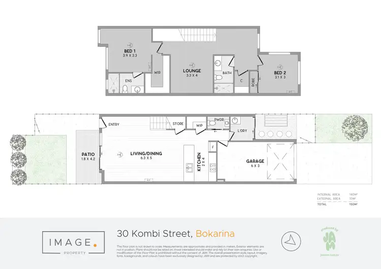 Floorplan of Homely townhouse listing, 30 Kombi Street, Bokarina QLD 4575